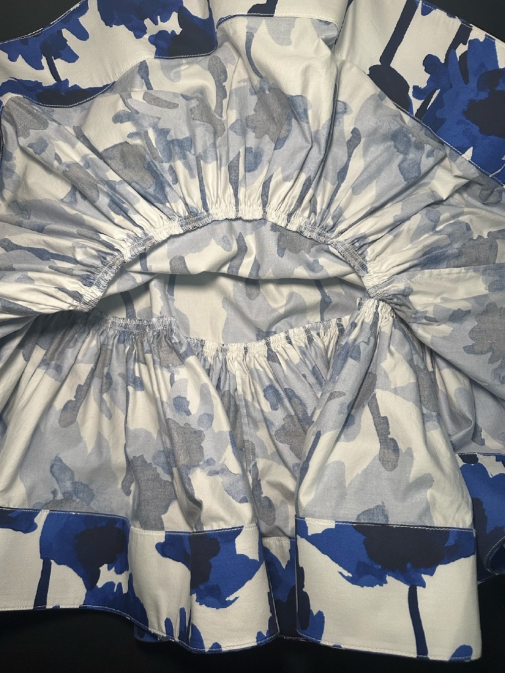 JASON WU PRINTED MINI RUFFLE SKIRT W ELASTIC BAND - Picture 11 of 13